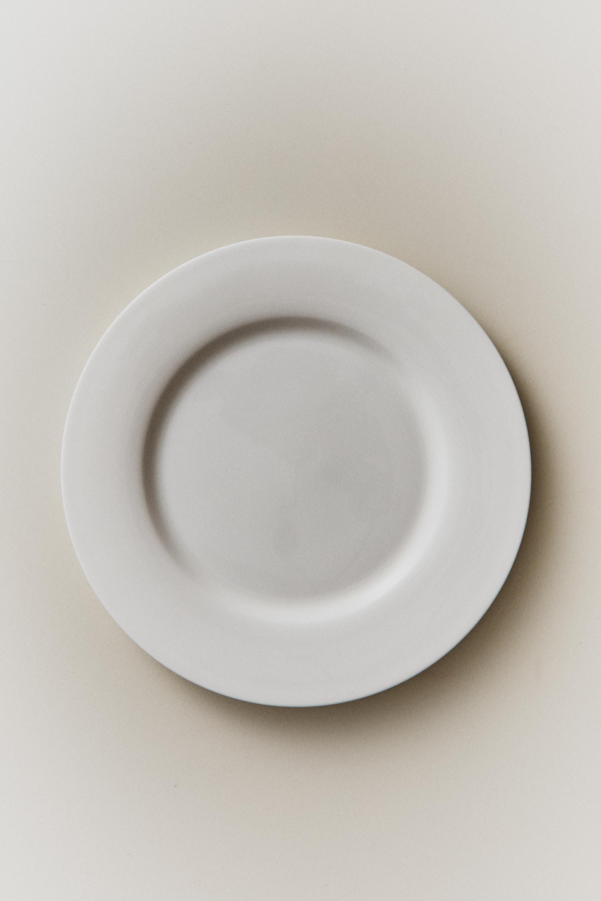 ASSIETTE PLATE PORCELAINE BONE CHINA